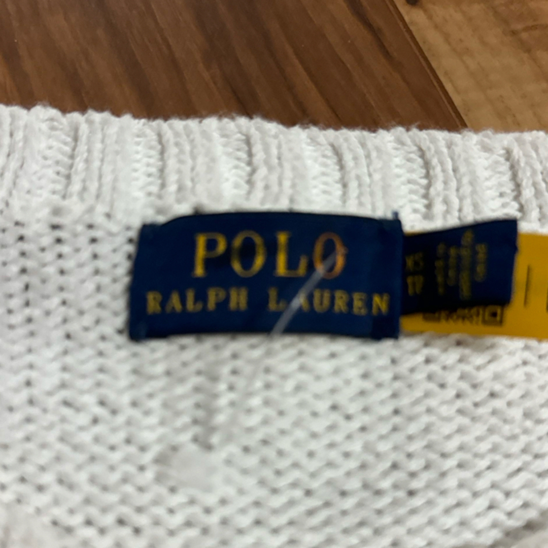 POLO RALPH LAUREN(ポロラルフローレン)のPOLO ラルフローレン　コットンセーター　小さめサイズ　星条旗　米国購入　新品 レディースのトップス(ニット/セーター)の商品写真