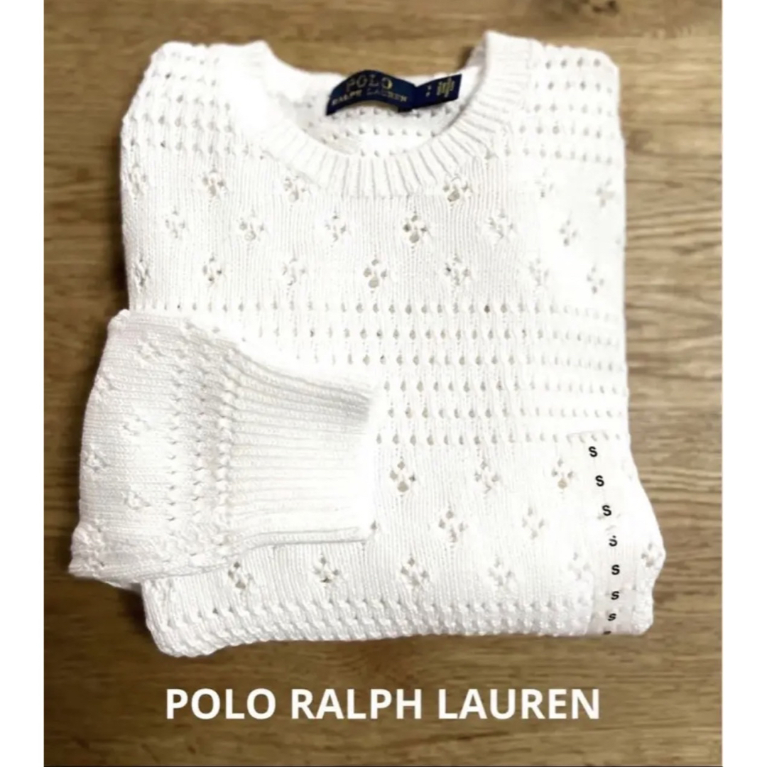 POLO RALPH LAUREN(ポロラルフローレン)のPOLO ラルフローレン　コットンセーター　セーター　小さめサイズ　米国購入新品 レディースのトップス(ニット/セーター)の商品写真