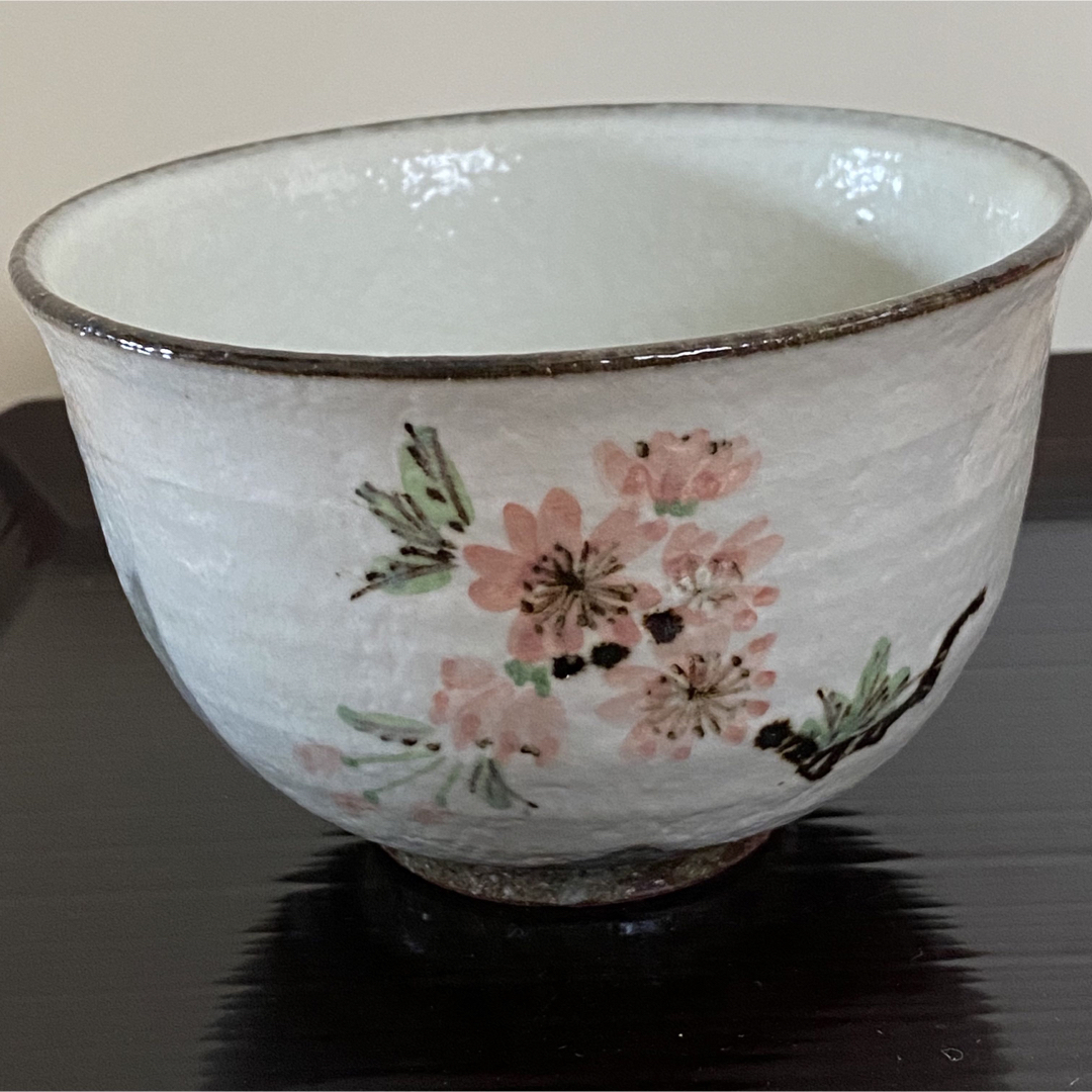 陶芸茶道　茶碗　桜