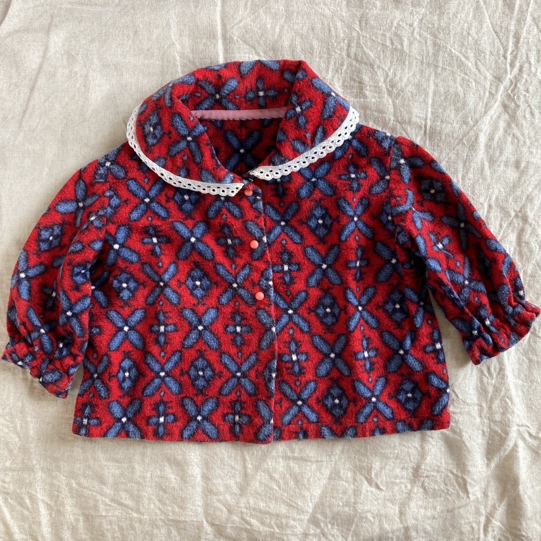 60〜70年代handmadeブラウスアウター キッズ/ベビー/マタニティのベビー服(~85cm)(その他)の商品写真