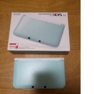 ニンテンドー3DS(ニンテンドー3DS)のNintendo 3DSLL ミント×ホワイト(携帯用ゲーム機本体)