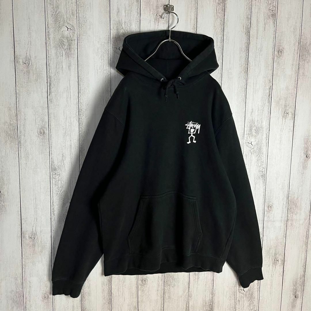 STUSSY - 【人気Lサイズ】ステューシー☆バックプリント入りパーカー