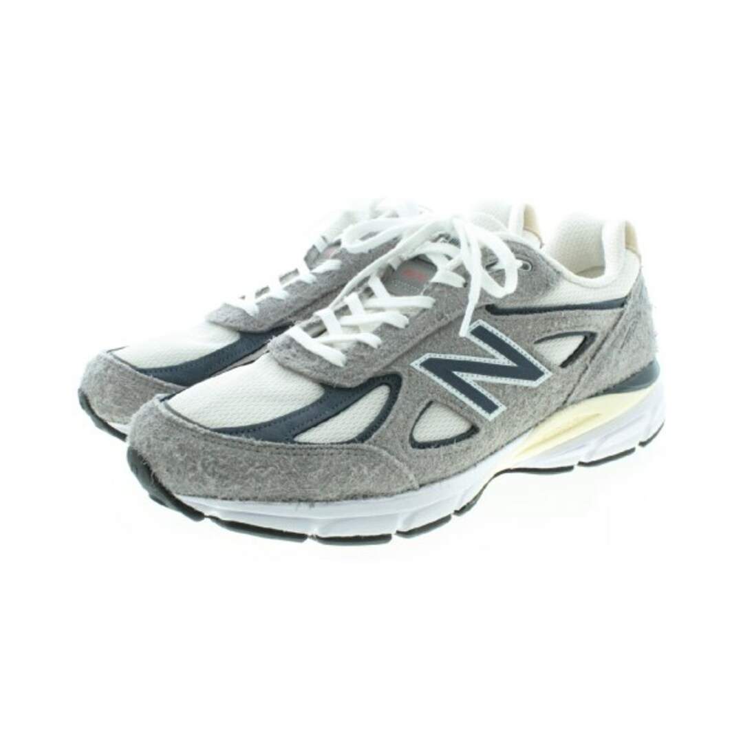 New Balance スニーカー 27.5cm グレーx白x紺系