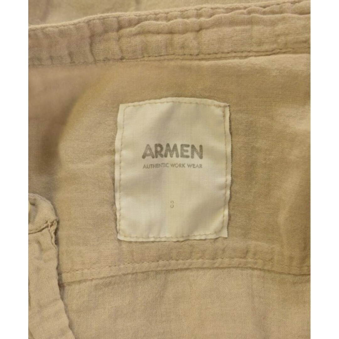 ARMEN(アーメン)のARMEN アーメン カジュアルシャツ 3(L位) ベージュ 【古着】【中古】 レディースのトップス(シャツ/ブラウス(長袖/七分))の商品写真