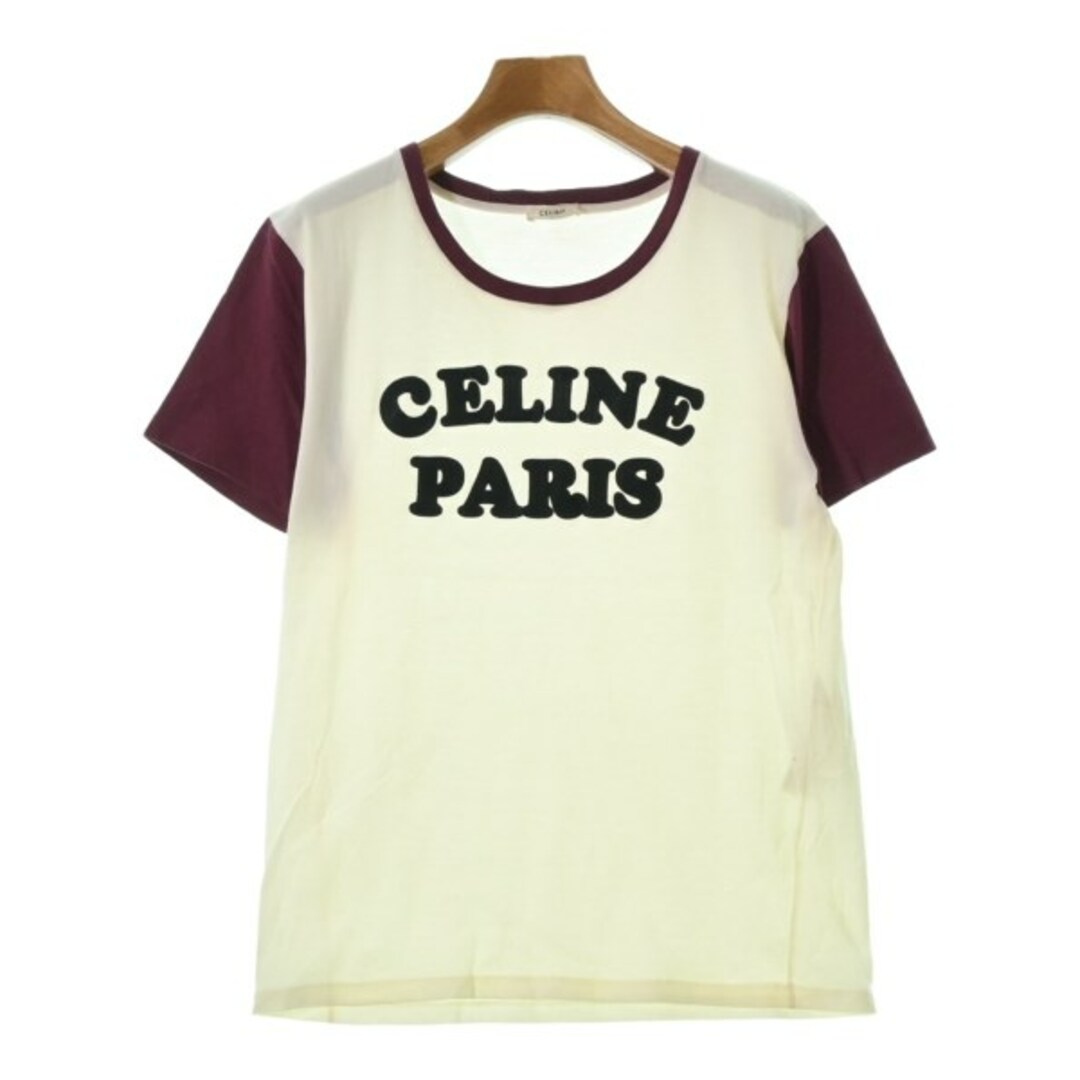 CELINE セリーヌ Tシャツ・カットソー M 黄xエンジ 【古着】のサムネイル