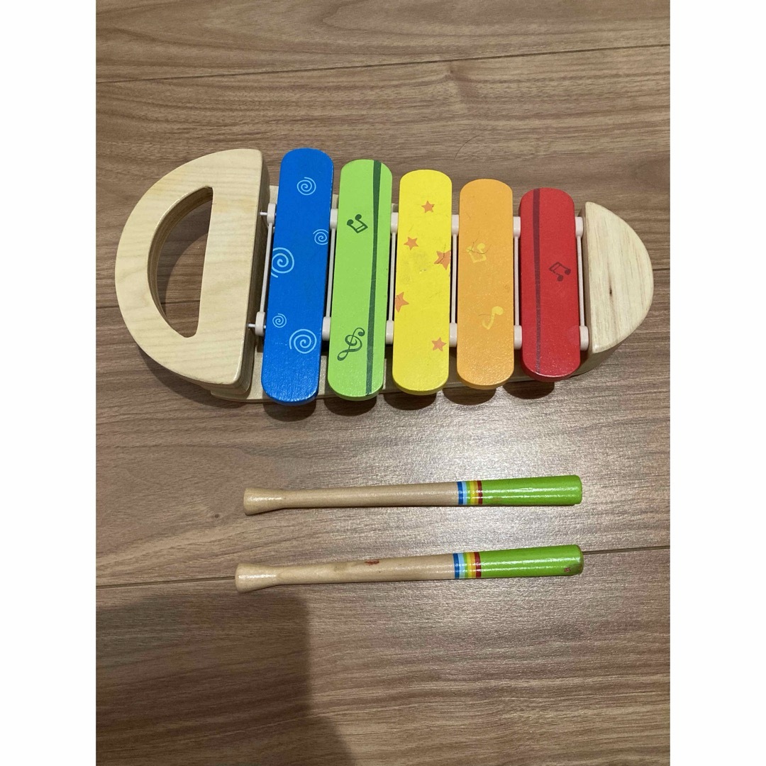 木琴　おもちゃ　木製 キッズ/ベビー/マタニティのおもちゃ(楽器のおもちゃ)の商品写真