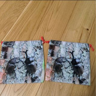 カブト虫　コップ袋(ランチボックス巾着)