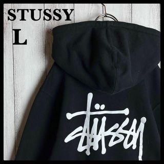 STUSSY - 【人気Lサイズ】ステューシー☆バックプリント入りパーカー ...