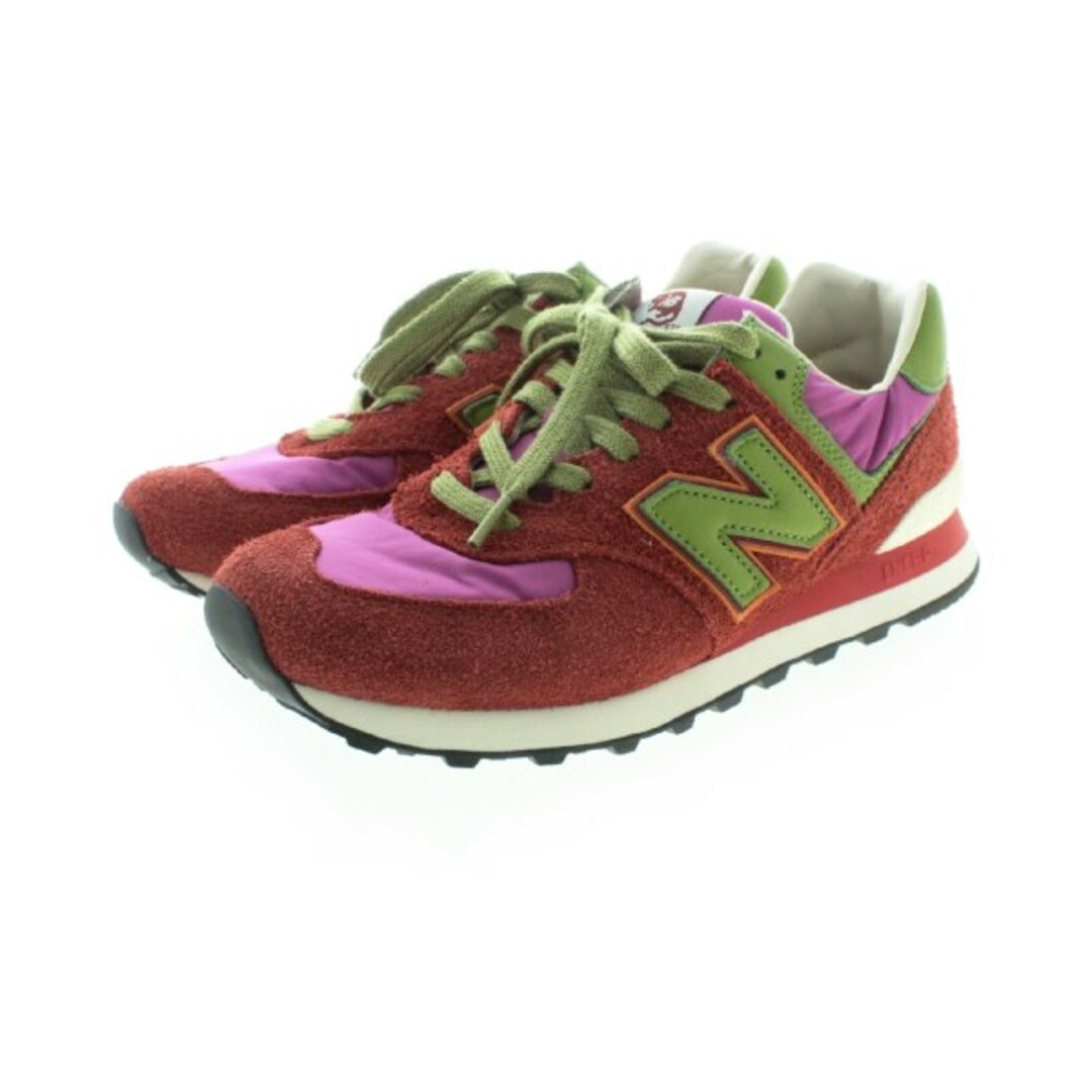 New Balance スニーカー 27.5cm 赤系x紫系xカーキ系