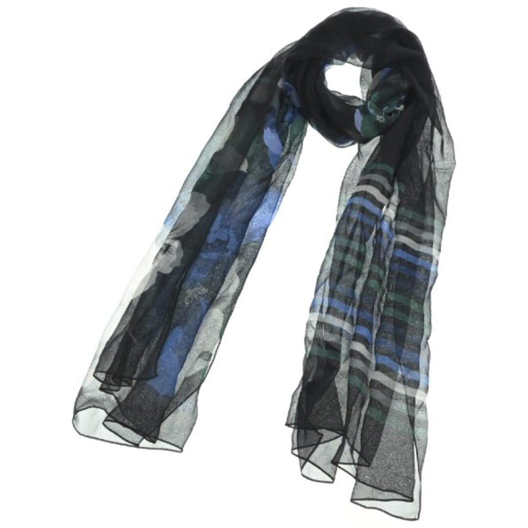 Gucci - GUCCI グッチ ストール - 黒x青x緑等(総柄) 【古着】【中古