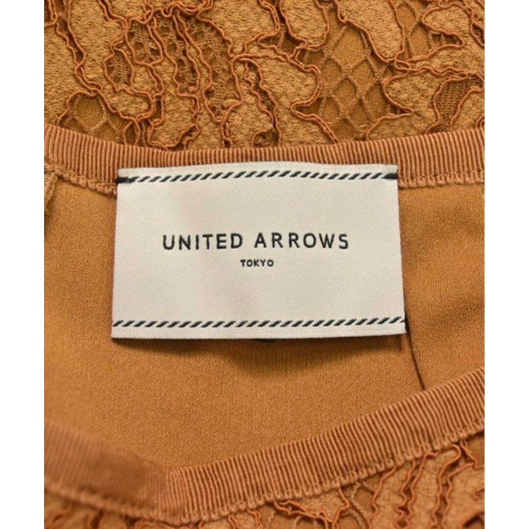 UNITED ARROWS(ユナイテッドアローズ)のUNITED ARROWS ひざ丈スカート 38(M位) オレンジ(レース) 【古着】【中古】 レディースのスカート(ひざ丈スカート)の商品写真