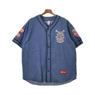 supreme シュプリーム Jacquard Denim Shirt 茶M