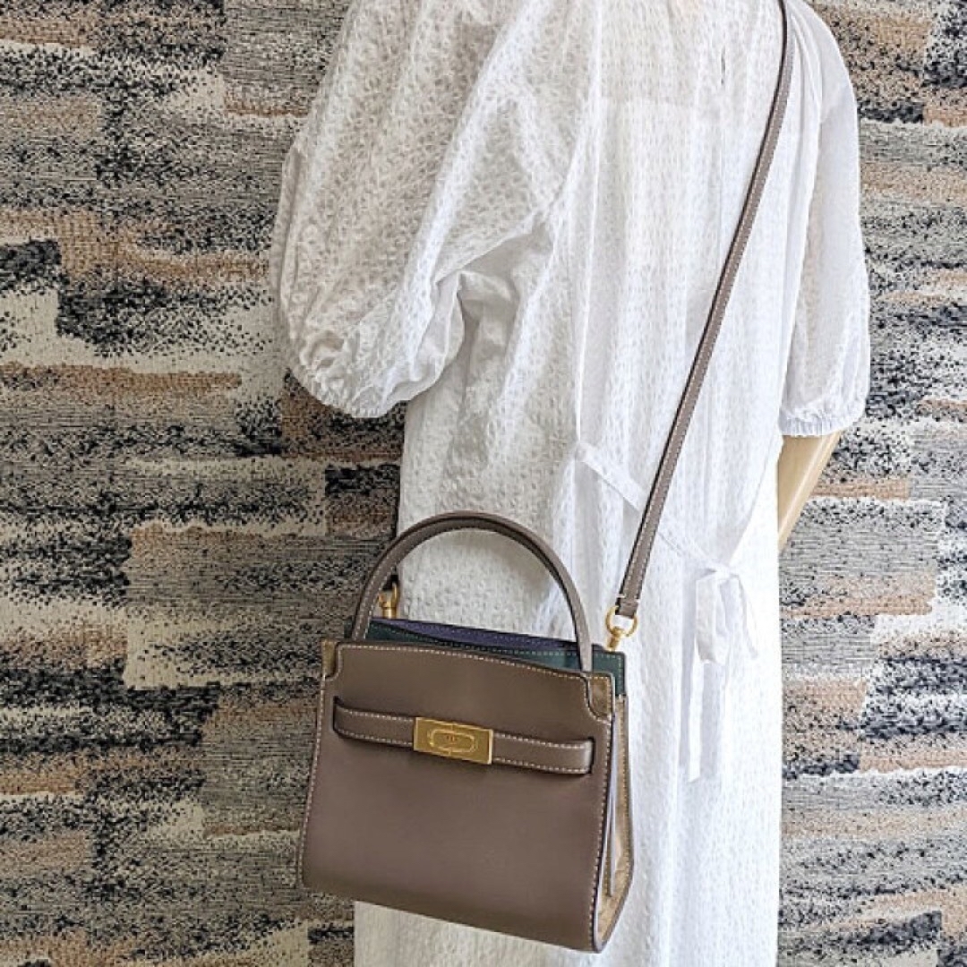 トリーバーチ Tory Burch リー ラジウィル プチ ダブルバッグ 黒