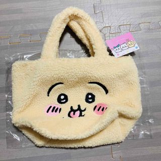 ハチワレ ぱっつん ボア トートバッグ しまむら ちいかわ もこもこ