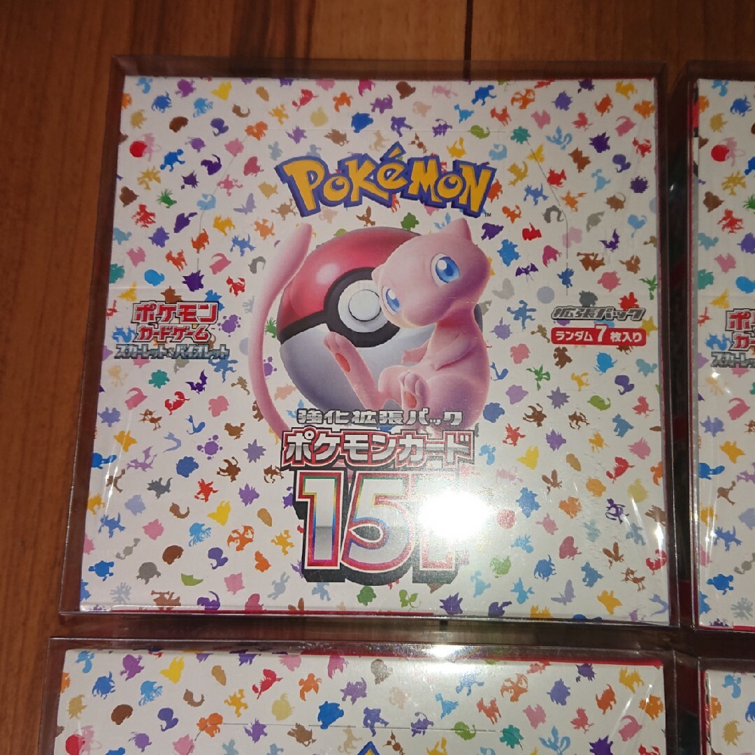 ポケモン - ポケカ ポケモンカード 151 シュリンク付き 4box 新品未