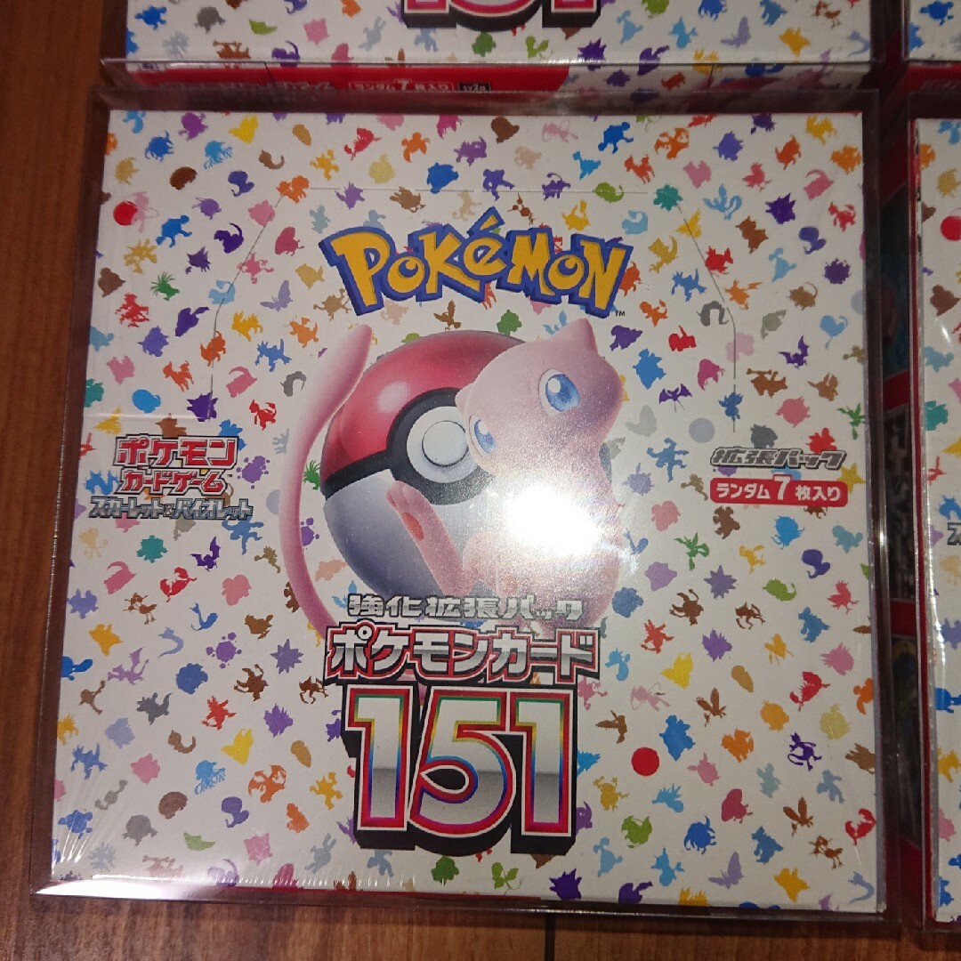 151 4BOX 新品未開封 シュリンク付き ポケセン産 ポケモンカード - www