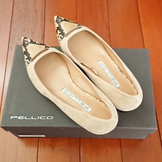 ペリーコ(PELLICO)のPellico パンプス 37 スウェード&パイソン(ハイヒール/パンプス)