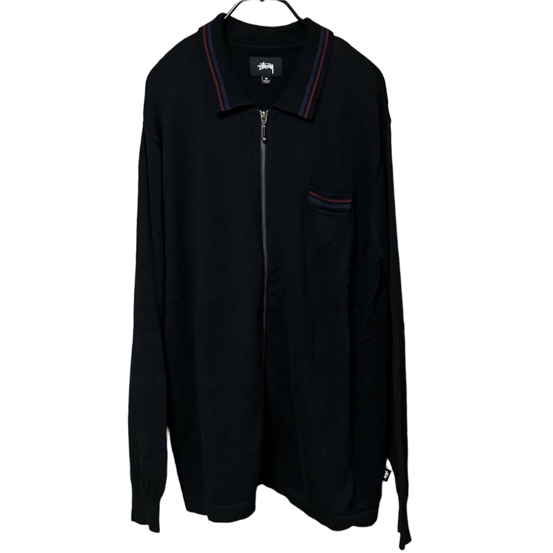 stussy ストューシー　Polo knit ポロニット　フルジップ