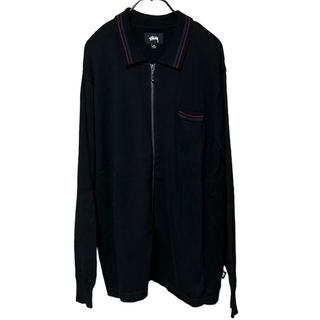 ステューシー(STUSSY)のstussy ストューシー　Polo knit ポロニット　フルジップ(ポロシャツ)