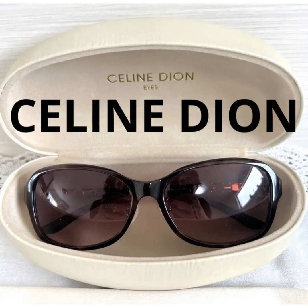 美品！CELINE DION セリーヌ・ディオン　 サングラス　 ブラウン系サングラス/メガネ