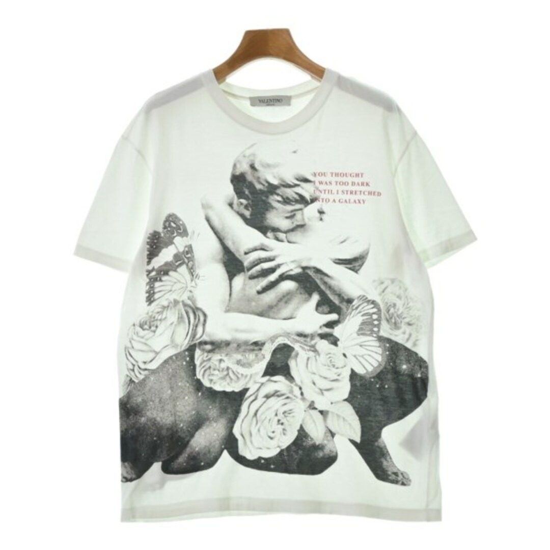 VALENTINO(ヴァレンティノ)のVALENTINO ヴァレンティノ Tシャツ・カットソー S 白 【古着】【中古】 レディースのトップス(カットソー(半袖/袖なし))の商品写真