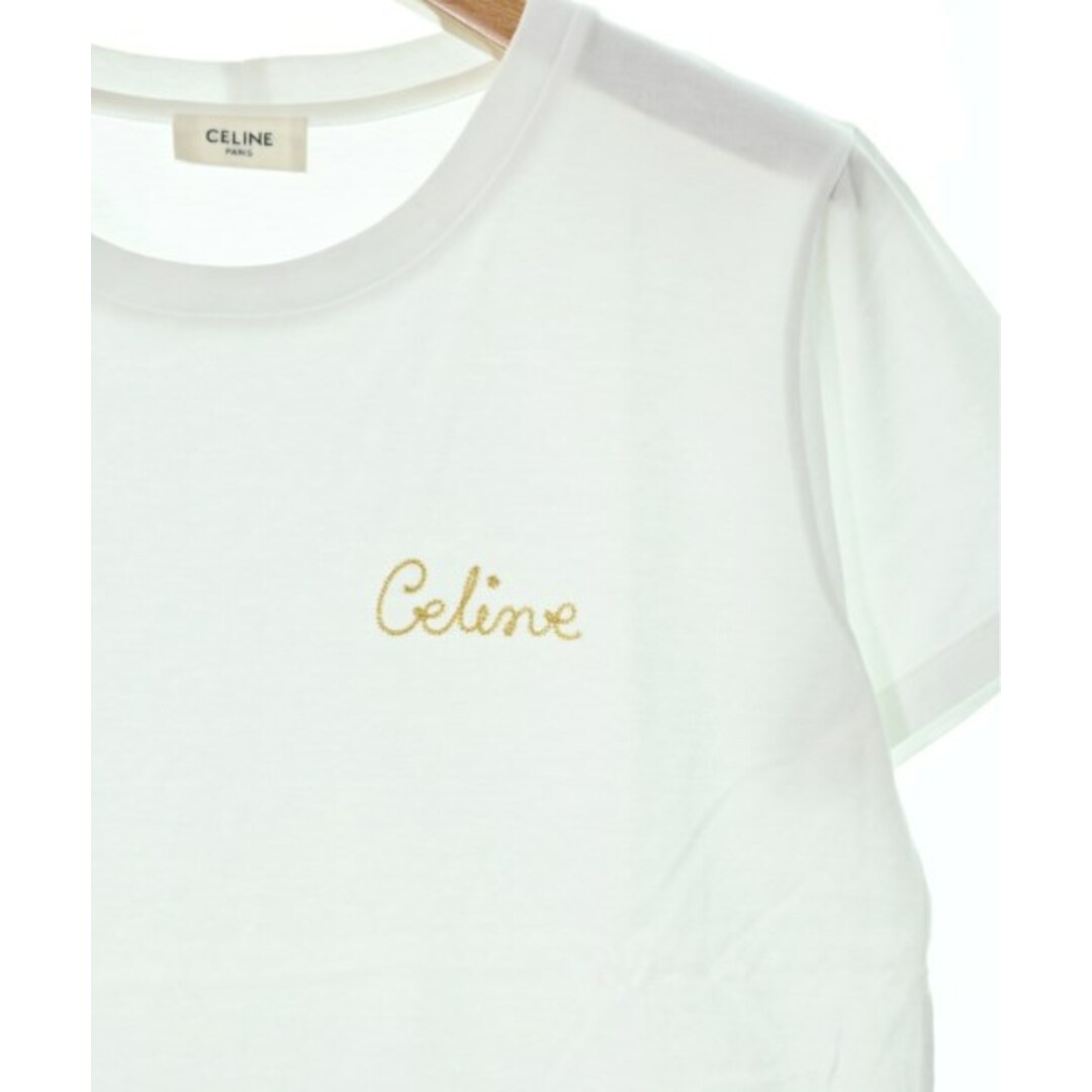 CELINE セリーヌ Tシャツ・カットソー S 白 【古着】【中古】