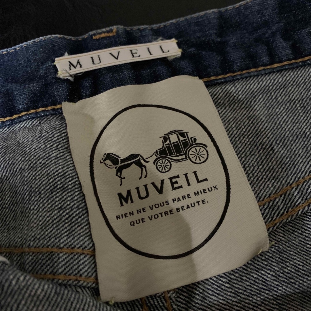 MUVEIL - ミュベール デニムハーフパンツ 38の通販 by はばねろ's shop