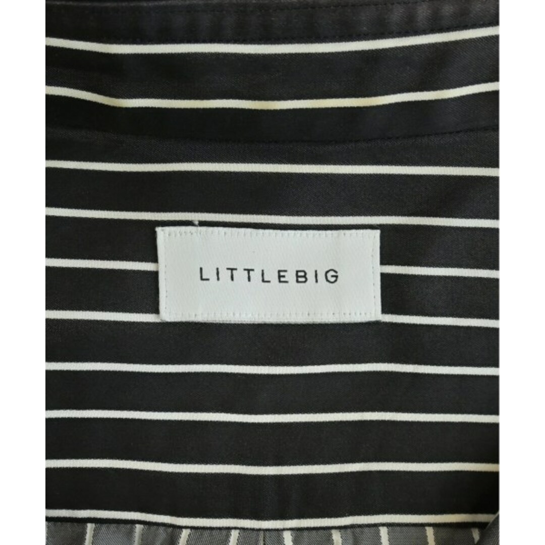 LITTLEBIG カジュアルシャツ 2(M位) 黒x白(ストライプ) 【古着】【中古】