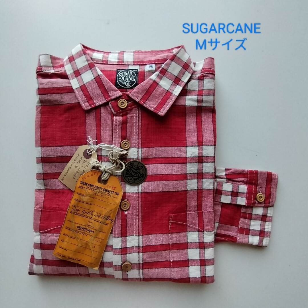 SUGARCANE★フィクションロマンス★チェックワークシャツ★新品★Mサイズ古着男子