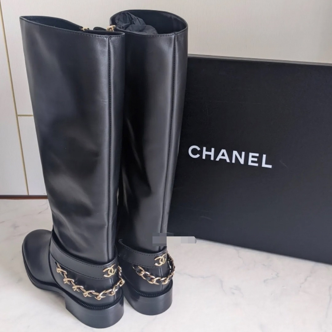 CHANEL ブーツ ブラック 38