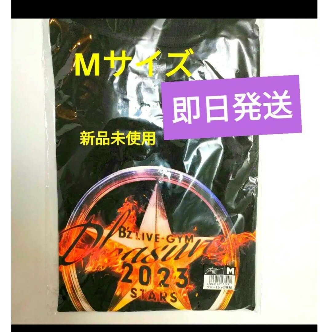 B'z Pleasure 2023 STARS ツアーTシャツ黒Mサイズ未使用品の通販 by