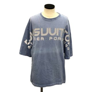 美品 ルイヴィトン 20年製 LVロゴ刺しゅう 半袖Ｔシャツ メンズ 黄色 XXL カットソー LOUIS VUITTON