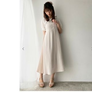 マジェスティックレゴン(MAJESTIC LEGON)のマジェスティックレゴン　サイドプリーツ　キャミワンピース(ロングワンピース/マキシワンピース)