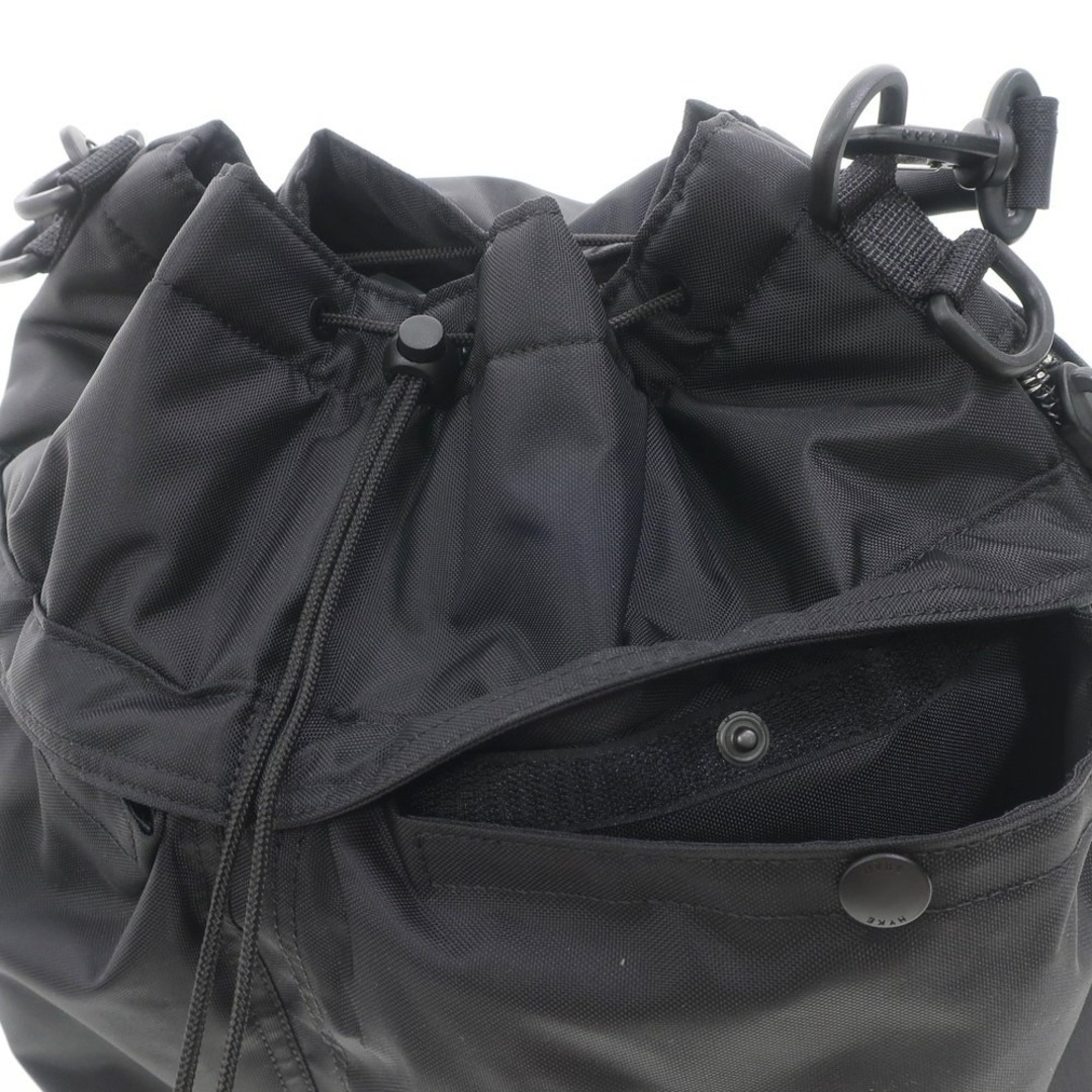 HYKE(ハイク)の【中古】ハイク HYKE × PORTER 2 WAY TOOL BAG L ナイロン ショルダーバッグ ブラック【W40xH35xD18】【ユニセックス】 レディースのバッグ(ショルダーバッグ)の商品写真