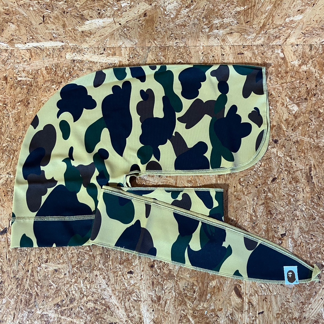 メンズA BATHING APE BAPE DU-RAG ドゥーラグ イエロー