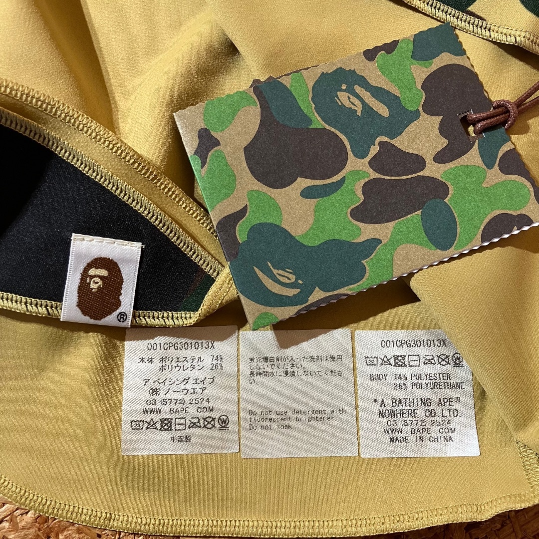 メンズA BATHING APE BAPE DU-RAG ドゥーラグ イエロー