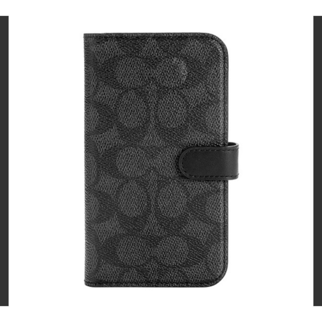 COACH(コーチ)の新品　COACH iPhone13 手帳型カバー シグネチャー　コーチ　ブラック スマホ/家電/カメラのスマホアクセサリー(iPhoneケース)の商品写真