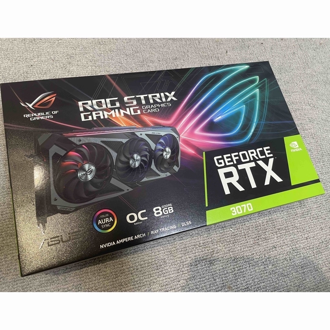 ASUS ROG STRIX RTX 3070 08G GAMINGPCパーツ