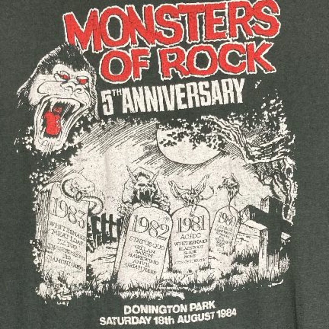 MUSIC TEE(ミュージックティー)のMonsters Of Rock Tシャツ XL 即購入OK メンズのトップス(Tシャツ/カットソー(半袖/袖なし))の商品写真