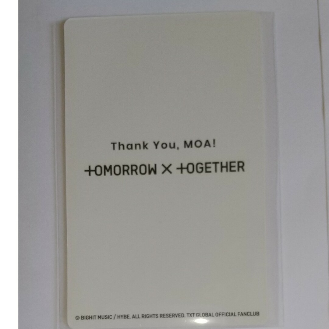 TOMORROW X TOGETHER(トゥモローバイトゥギャザー)の【TXT】FC継続トレカ  スビン エンタメ/ホビーのCD(K-POP/アジア)の商品写真
