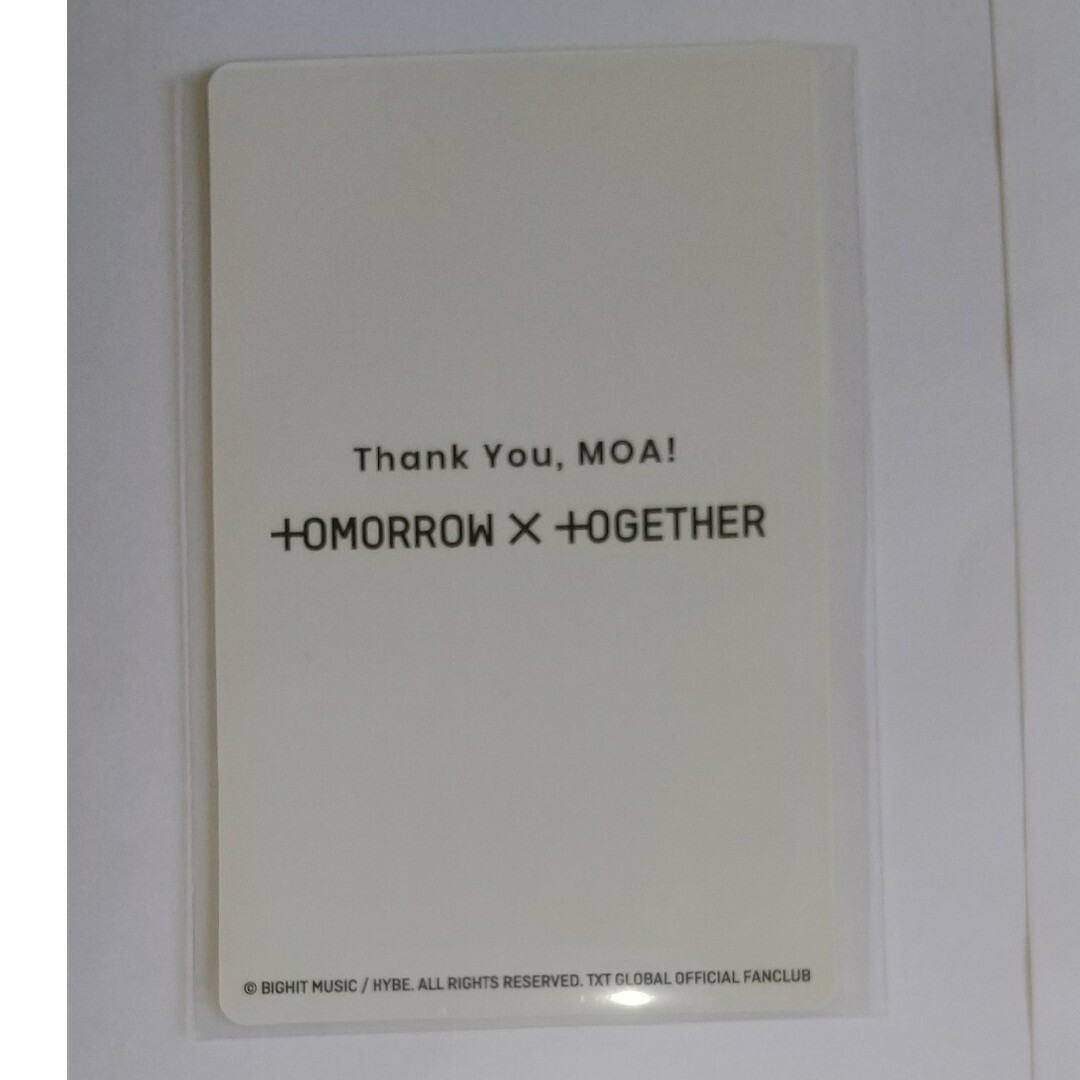 TOMORROW X TOGETHER(トゥモローバイトゥギャザー)の【TXT】FC継続トレカ  ヒュニンカイ エンタメ/ホビーのCD(K-POP/アジア)の商品写真