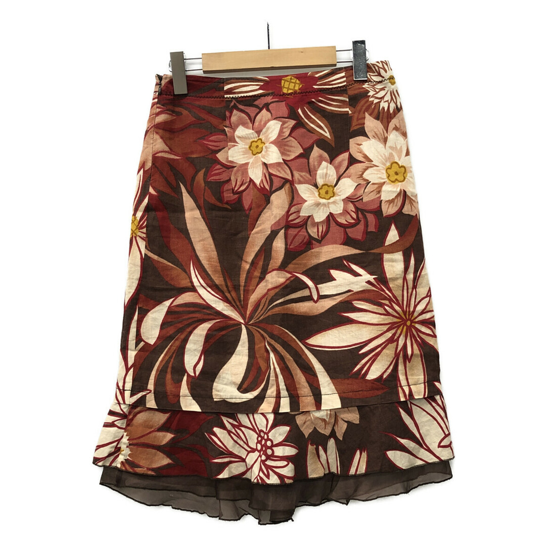 マックスマーラ MAX MARA フレアスカート 花柄 レディース 38