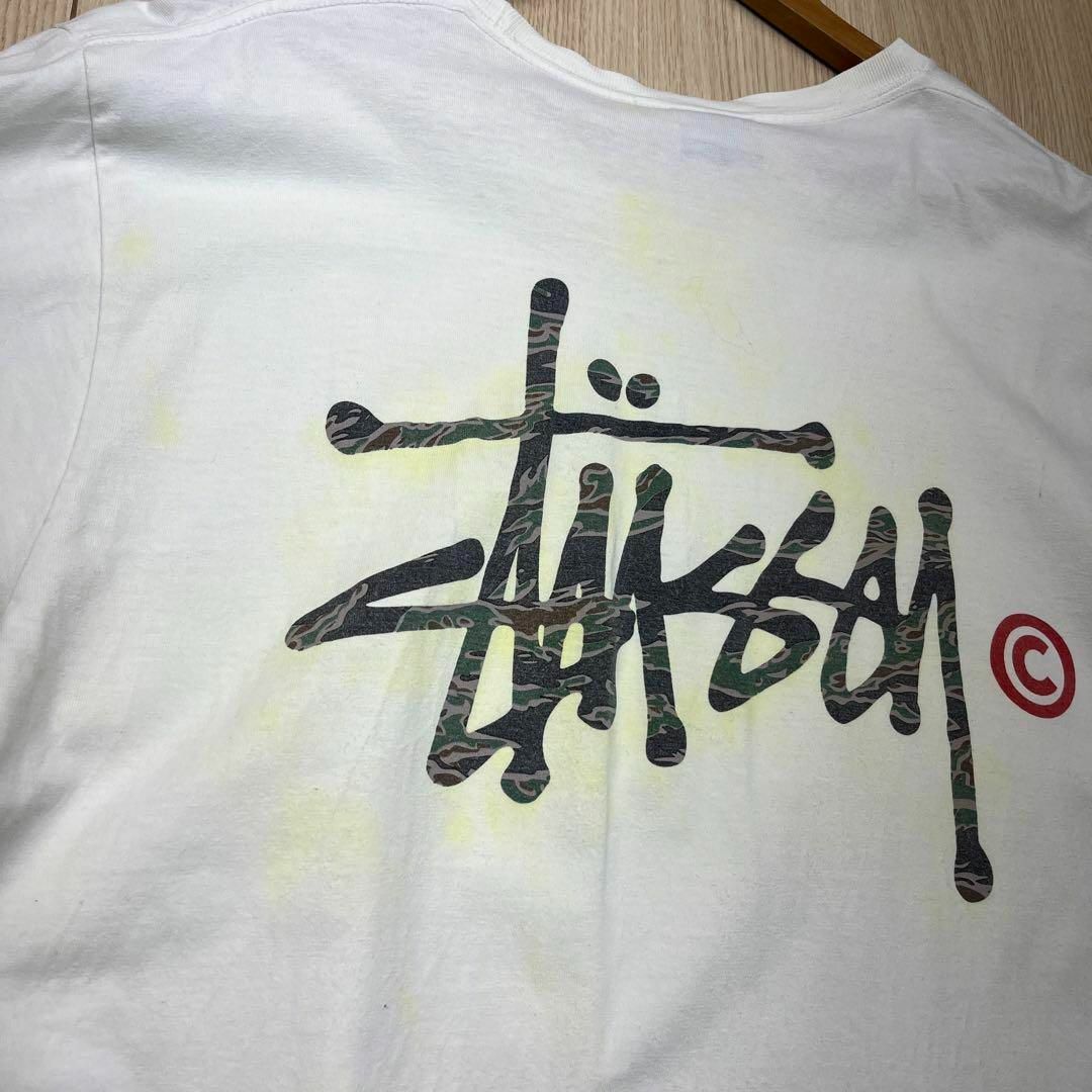 STUSSY - ○ stussy ステューシー 半袖 プリント Tシャツ Lサイズの