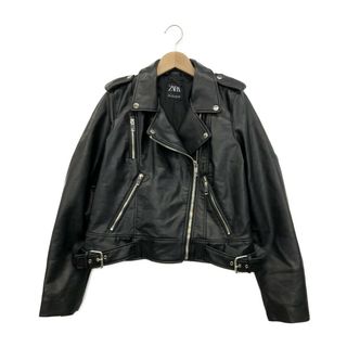 ZARA(ザラ) ダメージ加工 ライダースジャケット レディース アウター