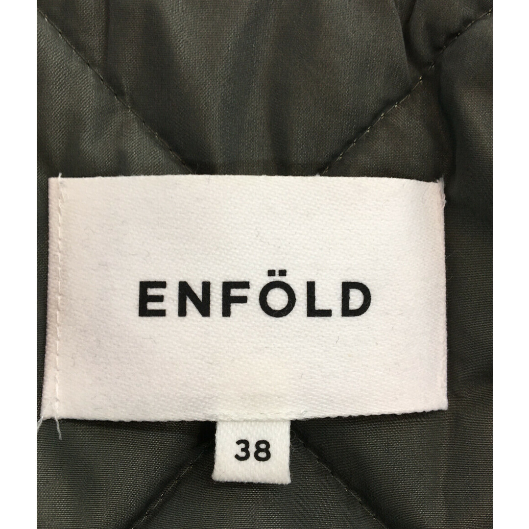 ENFOLD(エンフォルド)のエンフォルド 袖切り替えしキルティングロングコート レディース 38 レディースのジャケット/アウター(その他)の商品写真