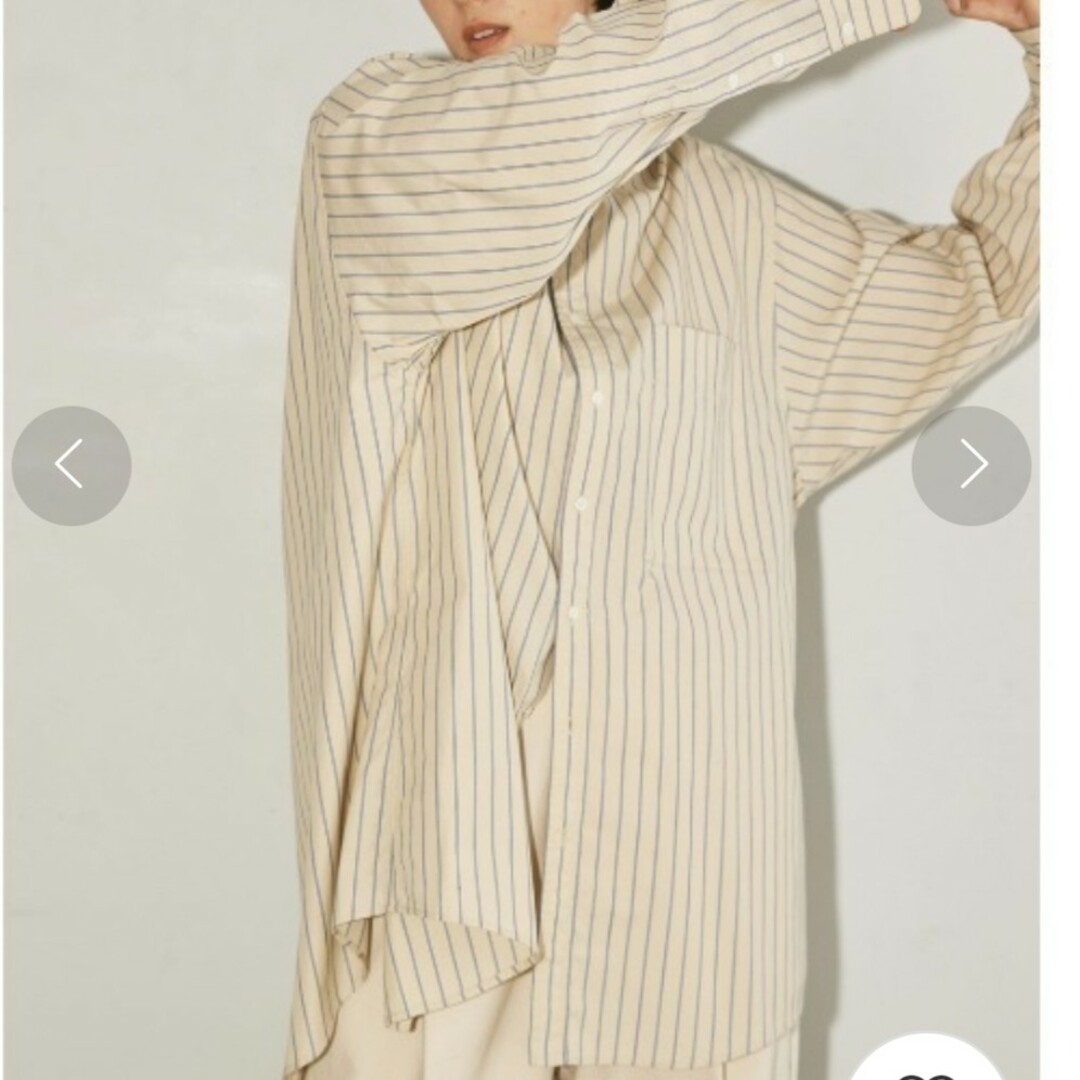 TODAYFUL/トゥデイフル】 Stripe Silky Shirts：シャツ（シャツ