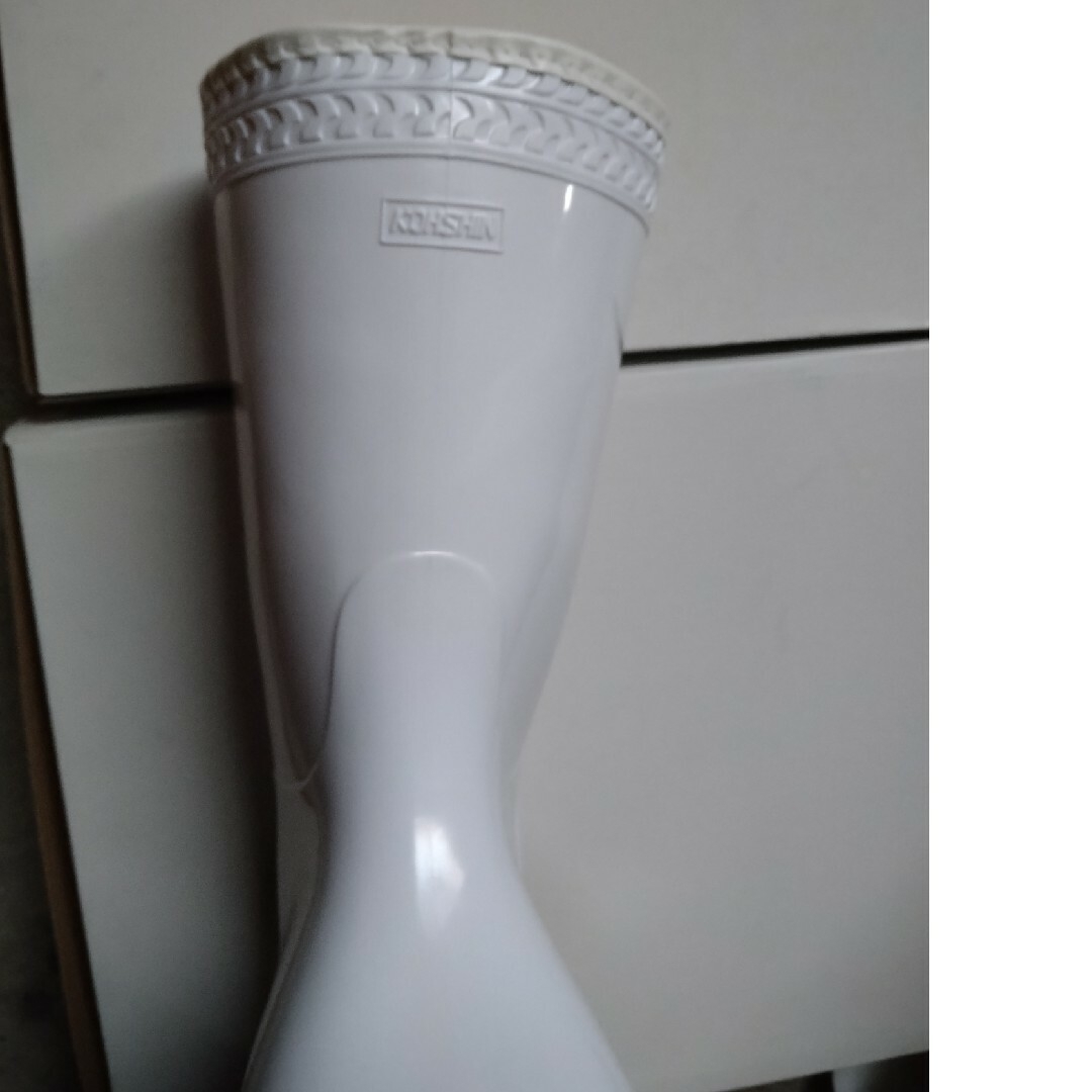 【日本製未使用新品2足】防寒ゾナ 耐油長靴P 24cm 白 弘進ゴム