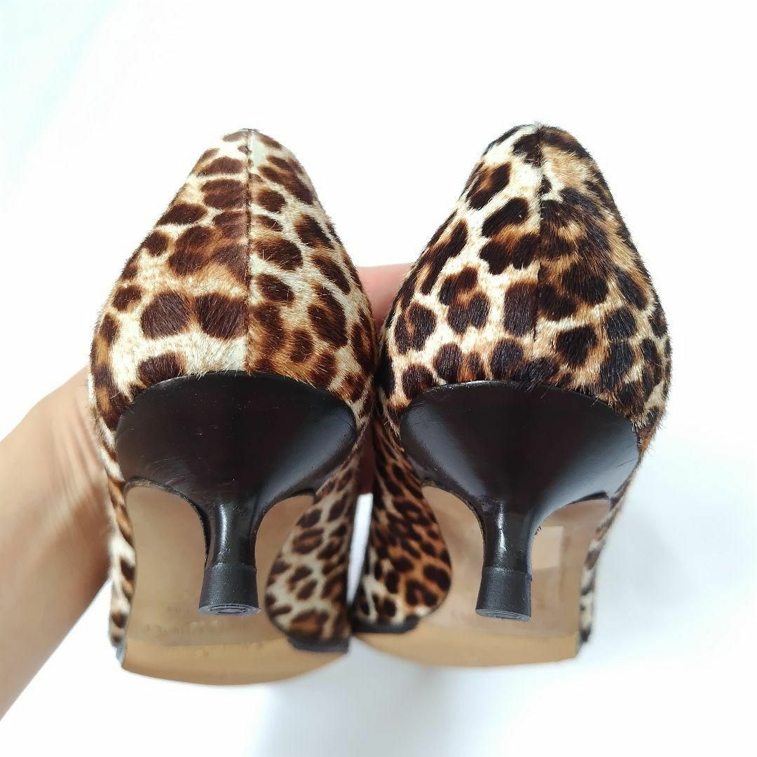 良品❤箱付き☆JIMMY CHOO【ジミーチュウ】 ハラコ レオパード パンプス