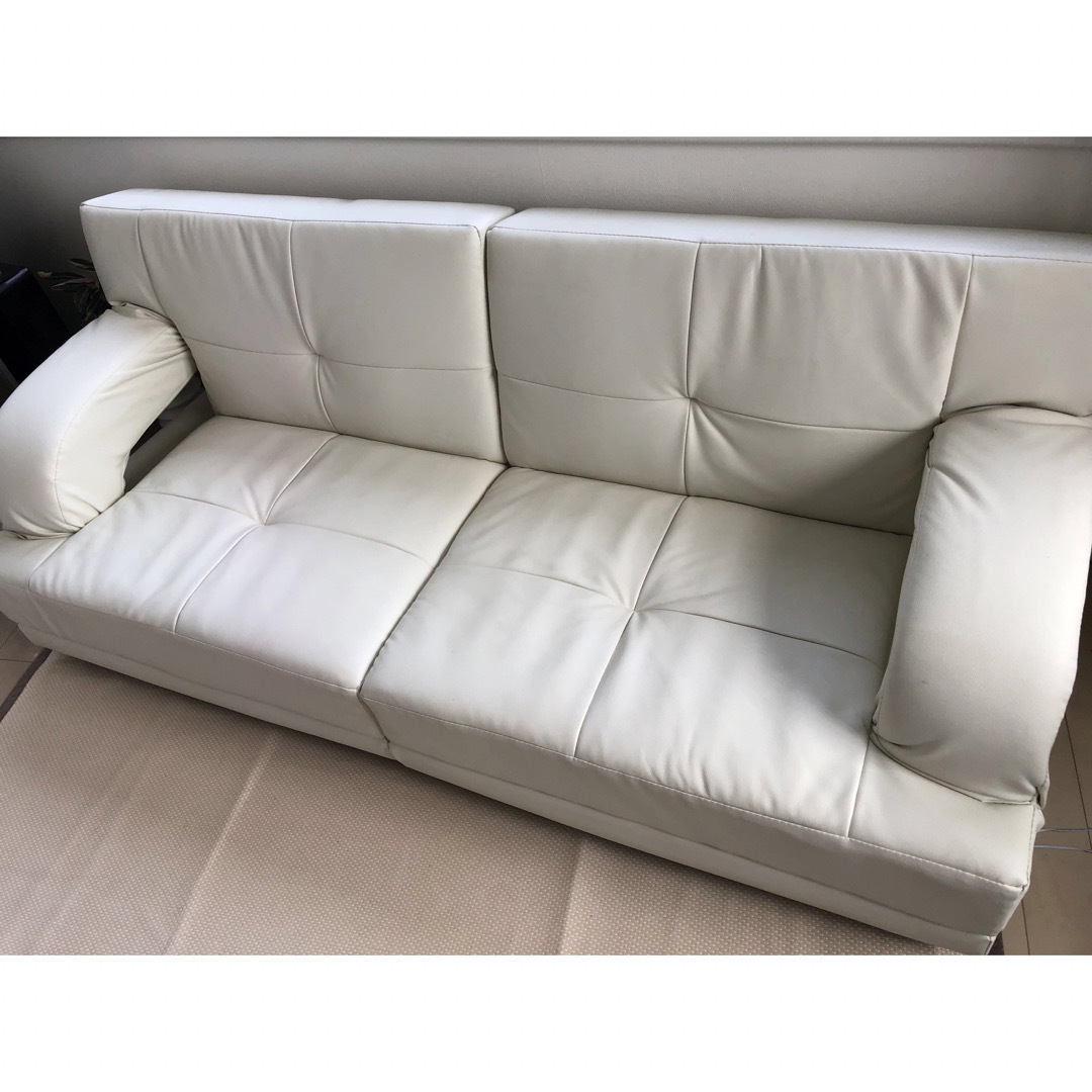 ☆美品 配置フリーセパレートリクライニングソファベッド アイボリー系 特別仕様☆ | フリマアプリ ラクマ