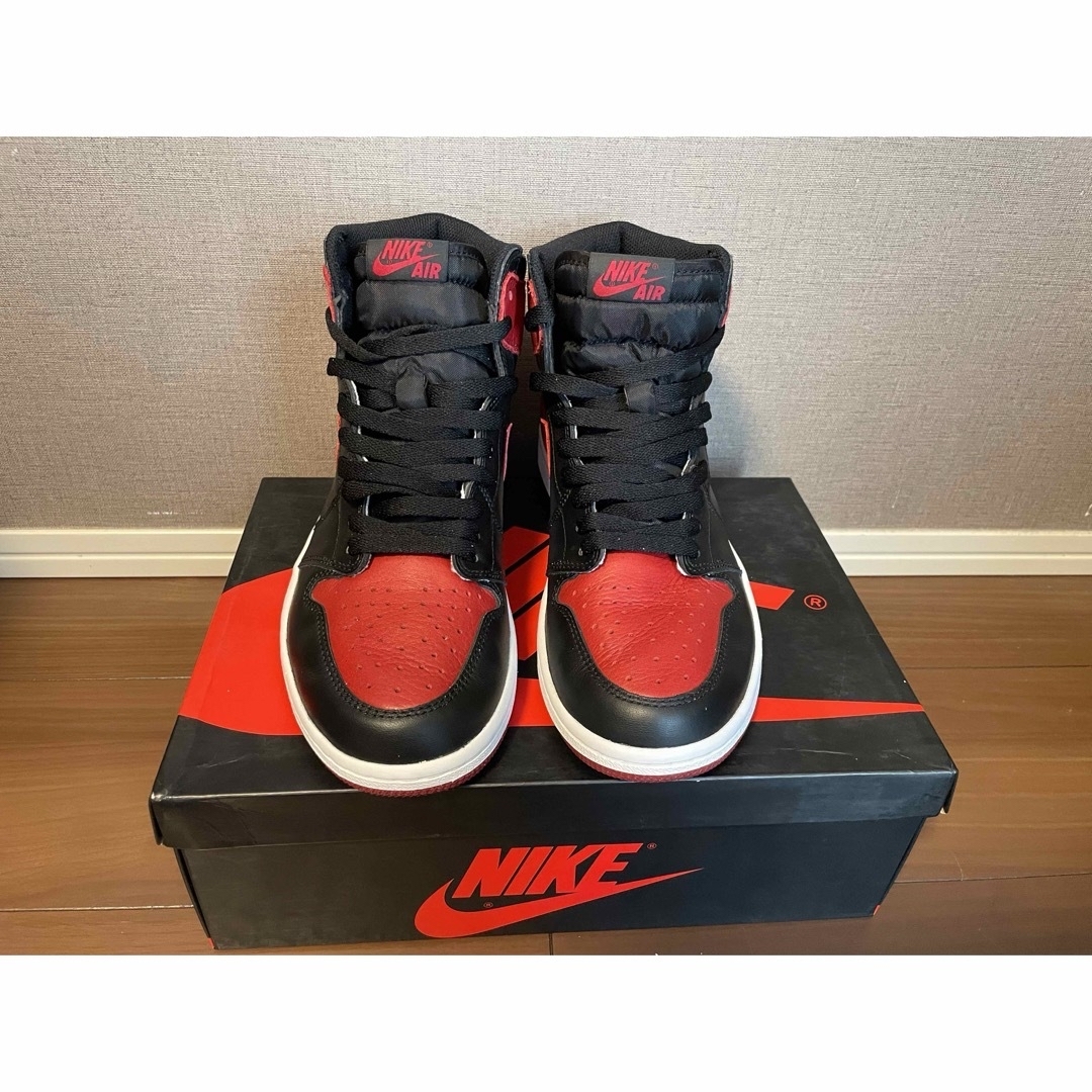 Jordan Brand（NIKE）(ジョーダン)のAir Jordan 1 Retro Bred  Banned ブレッド　赤黒 メンズの靴/シューズ(スニーカー)の商品写真